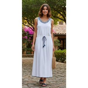 NEW Lauren Ralph Lauren Maxi Dress Linen Blend Beachy Women’s Sz 1X